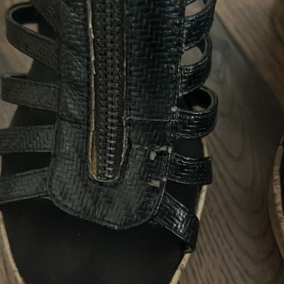 Aerosoles Track Star Wedge Sandals in Black - Picture 8 of 9